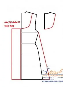 دوخت مانتو ساده با الگو