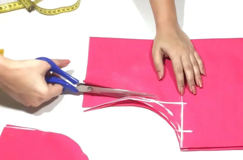 اندازه‌ گیری‌ ها برای رسم الگوی آستین ساده