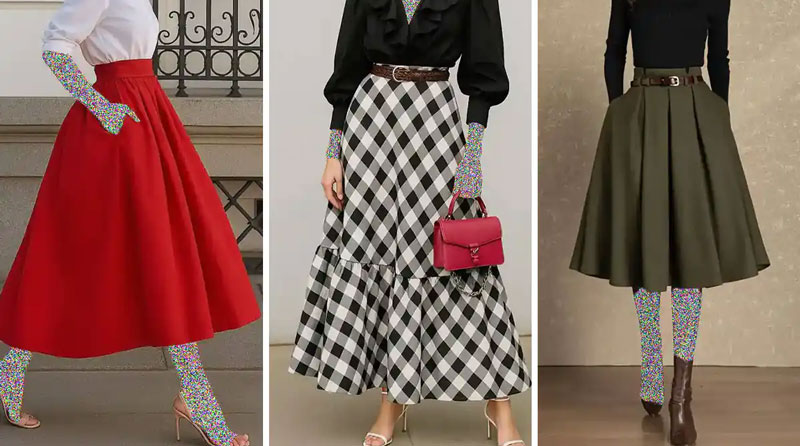 آموزش دوخت دامن پیلی دار و بررسی نکات مهم و کاربردی آن 3 مراحل دوخت دامن پیلی دار و اتوکشی