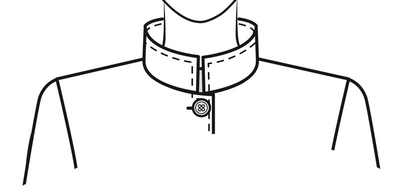 اهمیت و کاربرد الگوی یقه ایستاده جدا در انواع لباس