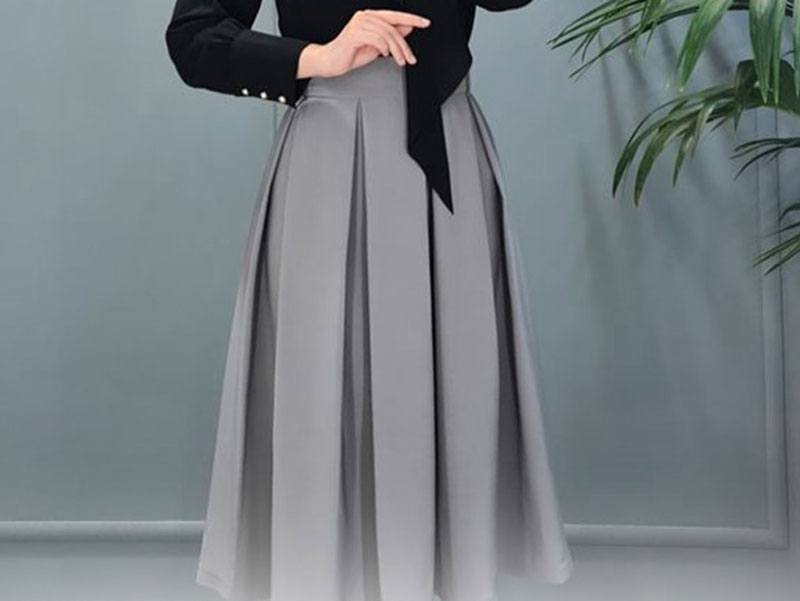 الگوی دامن پیلی دار به روش مولر