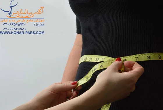 آموزش تصویری اندازه گیری در خیاطی