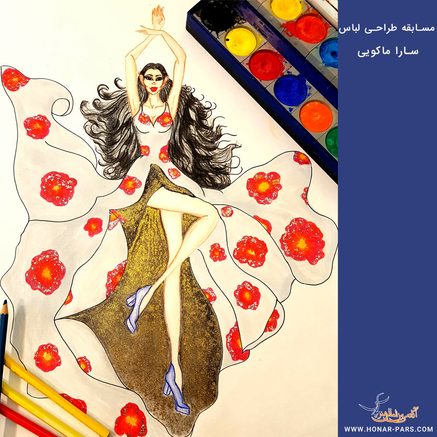 تصویرسازی های مسابقه طراحی لباس آکادمی پارس