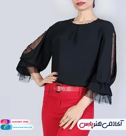 آستین گیپور دار