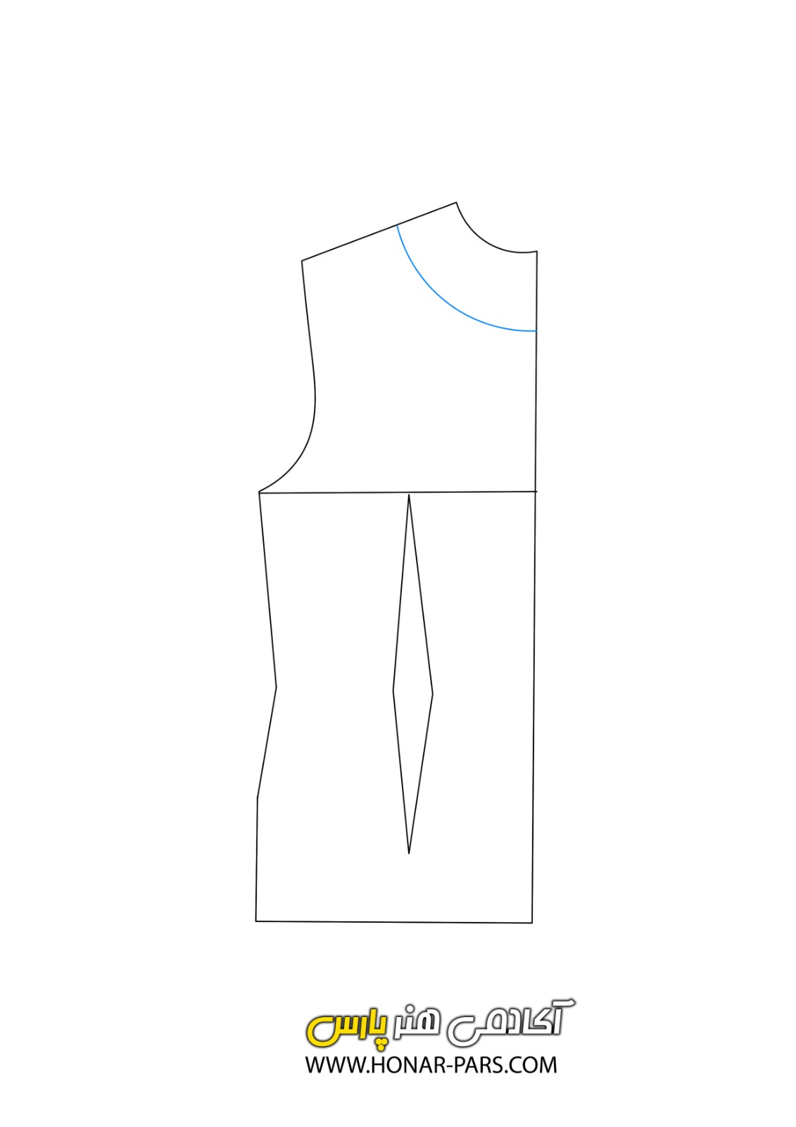 اموزش الگوی یقه ارشال