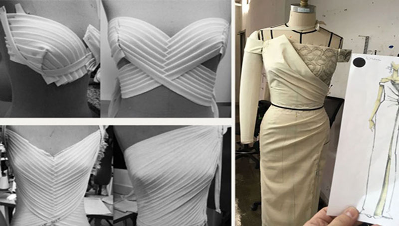 کاربردهای هنرمندانه دراپ کشی لباس در طراحی مد