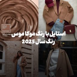 استایل با رنگ موکا موس