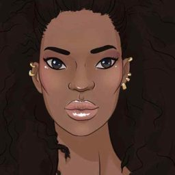 طراحی چهره دختر