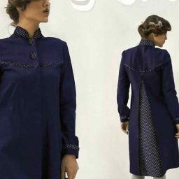 مدل مانتو پشت پیلی دار جدید